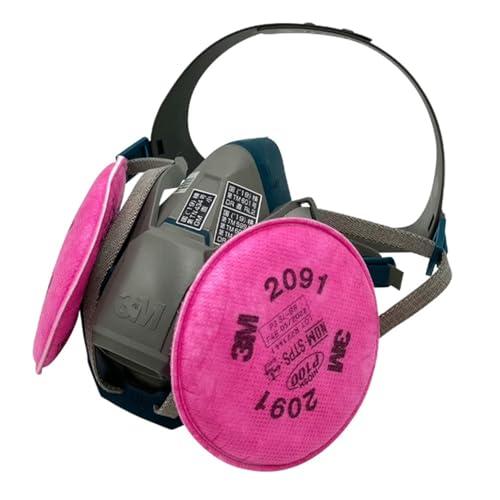 3M取替え式防じんマスクM(防毒マスク兼面体)6500QL/2091-RL3M