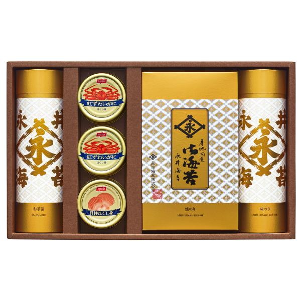海苔・お茶漬・カニ缶・貝柱缶ギフト（GX-50R）