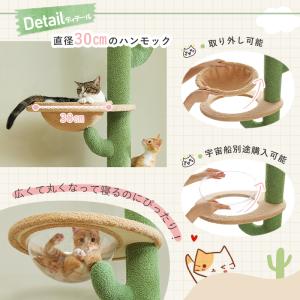 キャットタワー 突っ張り サボテン スリム 太...の詳細画像3