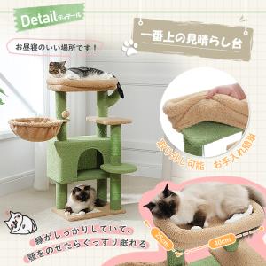 送料無料 キャットタワー 小型 据え置き サボ...の詳細画像5