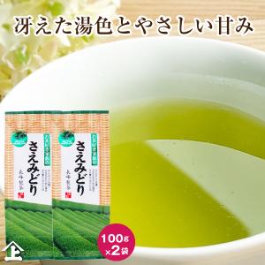 お茶 緑茶 鹿児島茶 煎茶 2023年度産 お茶好き家族のさえみどり100ｇ×2本