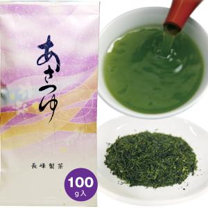 新茶 お茶 緑茶 日本茶 2024 ギフト 一番茶 おすすめ 高級 あさつゆ100g｜nagamine-seicha