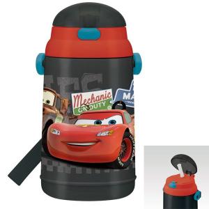 カーズ　（cars）　プッシュオープン式保冷シリコンストローボトル　SSH4 (400ml)　（水筒）（2015年版）(cars-9)｜nagamineshouten