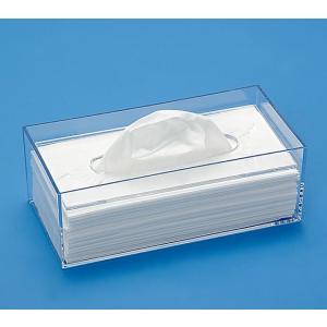 定形外郵便発送　デスコ　　ティッシュケース 　「DESCO」　透明(tg-20)　（お一人様1個まで購入可能）