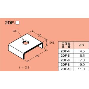 2DF-6 ネグロス ネジック 座金(2D-24レール専用)｜nagamono-taroto
