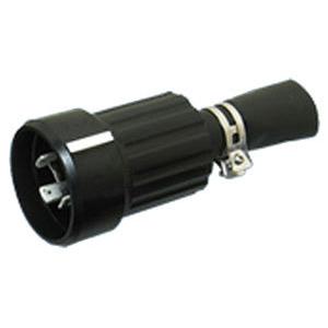 4622RW アメリカン電機 防水形プラグ 引掛形(60A、接地形3P、250V) 黒色