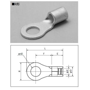 5.5-6 冨士端子 圧着端子（Ｒ型） 富士端子