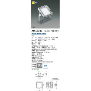 AU55233 コイズミ照明 LED投光器 昼白色