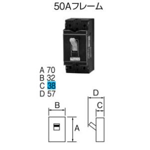 2ZA3015 テンパール工業 小型漏電遮断器(2P・2E・30AF・30A)【メーカー