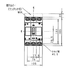 BCW3175C パナソニック サーキットブレーカーBCW型(225AF 3P3E 175A