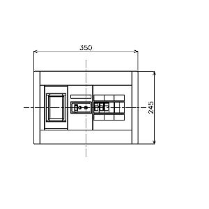 BQWB32342 パナソニック 単2住宅分電盤 (単2、4回路、スペース2回路