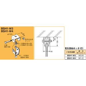 Z-BHC1520 ネグロス 吊り金具 吊りボルト用支持金具(H形鋼用