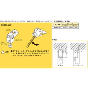 【6/9ポイント最大22％】BSH2-W3 ネグロス 吊り金具 吊りボルト用傾斜支持金具(天井・壁面用)｜nagamono-taroto