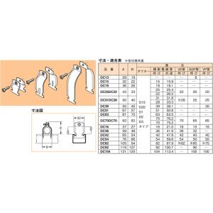 DC39 ネグロス ダクタークリップ(溶融亜鉛めっき鋼板、10個入)