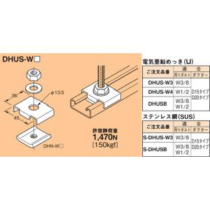S-DHUS-W3 ネグロス ワールドダクター ハンガー吊り金具 チャンネル 