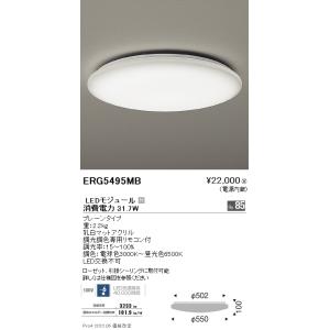 ERG5495MB 遠藤照明 調色調光シーリングライト プレーンタイプ ６畳