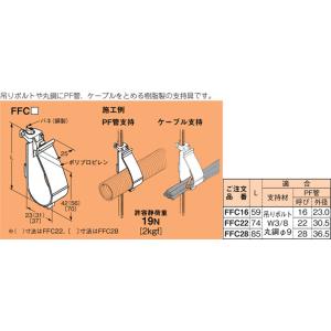 【5/18〜19ポイント最大20％】FFC22 ネグロス FVラック 吊りボルト・丸鋼用PF管・ケー...