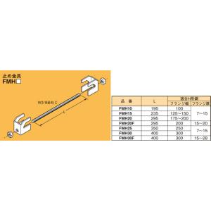 FMH20F ネグロス 吊り金具 H形鋼止め金具(メッセンジャーワイヤー用)