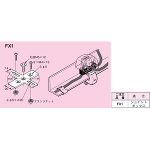 FX1 ネグロス FVラック 一般形鋼用(ボックス支持、電気亜鉛めっき、20個入)