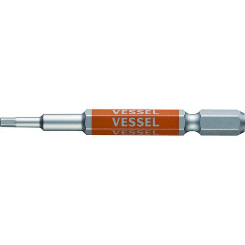 GSH025S ベッセル 剛彩ビット (片頭ヘックス) 対辺2.5×65mm