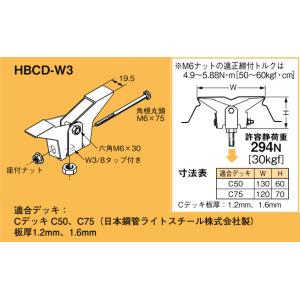 【新着商品】ネグロス電工 QLデッキ用吊り金具 HBQLD-W3 20個入り HBQLD-W3 ネグロス 吊り金具 デッキ用吊り金具(QLデッキ用、20個入