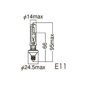JD110V75W/P/M 岩崎電気 アイ ハロゲンランプ ＜片口金形＞(JD) (75W