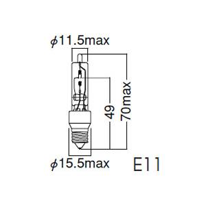 JD220V500W/M 岩崎電気 アイ ハロゲンランプ ＜片口金形＞(JD) (500W