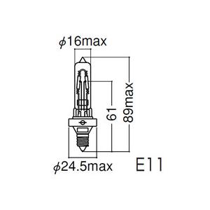 JD110V500W/M 岩崎電気 アイ ハロゲンランプ ＜片口金形＞(JD) (500W