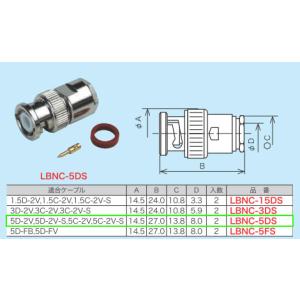 【5/12ポイント最大17％】LBNC-5DS ジェフコム BNC型ストレートプラグ 半田締付タイプ｜nagamono-taroto