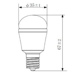 LDA3L-H-E17/25E/W パナソニック 小形LED電球(3.4W、E17、電球色)｜nagamono-taroto