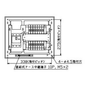 【6/5ポイント最大21％】MAB35142 テンパール工業 住宅用分電盤(扉付、露出・半埋込形、14+2、50A)｜nagamono-taroto