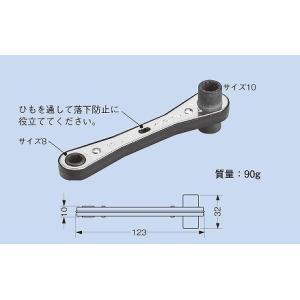 【5/18〜19ポイント最大20％】MAK108 ネグロス ラチェットメガネレンチ｜nagamono-taroto