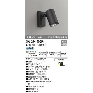 OG264113 オーデリック 人感センサー付 屋外用LEDスポットライト 人