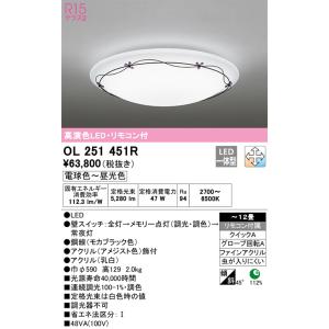 ODELIC（オーデリック） OL251327R シーリングライト 〜6畳用 昼白色
