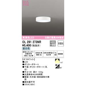 OL291273NR オーデリック LED小型シーリングライト 昼白色｜nagamono-taroto