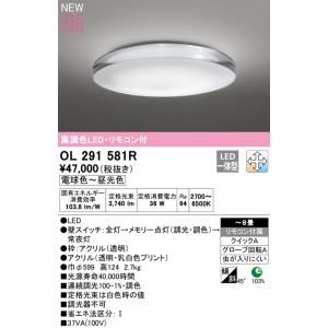 OL291159R オーデリック LEDシーリングライト 調光 調色 〜8畳