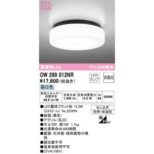 オーデリック LED 照明器具 OW269039 防湿 + 電球 NO251P1 ODELIC（オーデリック） 安心のメーカー保証 OW269039NR（ランプ別梱包