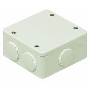 PVK-ANM 未来工業 PVKボックス 中形四角(浅型)ノック付(ミルキー