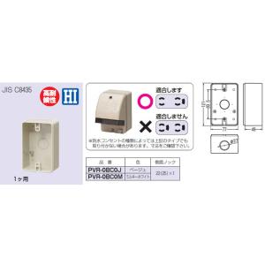 未来工業 [法人限定] PVR22-ALJ ミライ 露出スイッチボックス 防