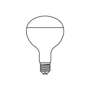 岩崎電気 岩崎 屋外用レフランプ 散光形 RF110V270WH 300W形 E39口金