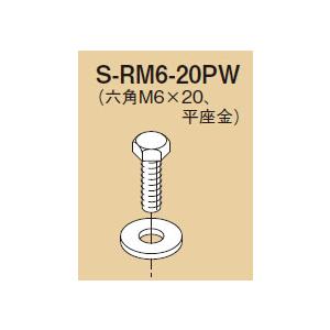 【受注品】S-RM6-20PW ネグロス 六角頭ボルト[ナット付](ステンレス鋼、10個入)【キャン...