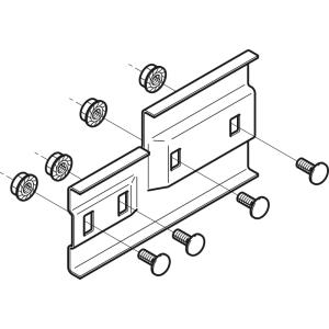 【受注品】S-SQRD1R ネグロス 段違イ継ギ金具 ステンレス【キャンセル不可】