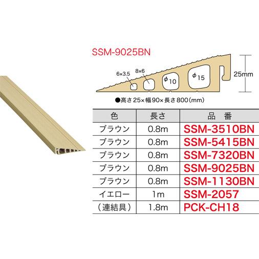 【6/9ポイント最大22％】SSM-9025BN ジェフコム 段差モール(幅90×高さ25mm、長さ...