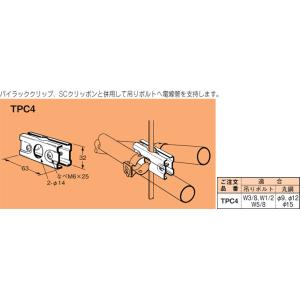 TPC4B ネグロス 二重天井用ボックス支持金具(吊りボルト・丸鋼用、20個