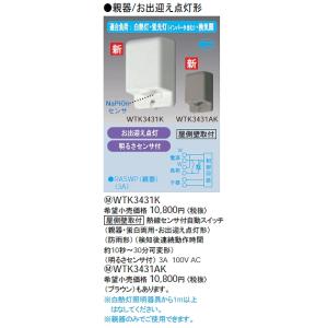WTK2604 パナソニック 熱線センサ付自動スイッチ(トイレ用・換気扇連動