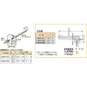 Z-BHC1520 ネグロス 吊り金具 吊りボルト用支持金具(H形鋼用