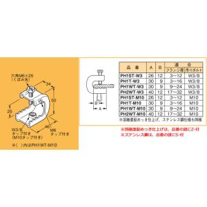 Z-PH1WT-W3 ネグロス 吊り金具 吊りボルト用支持金具 パイラック型(一般形鋼用)