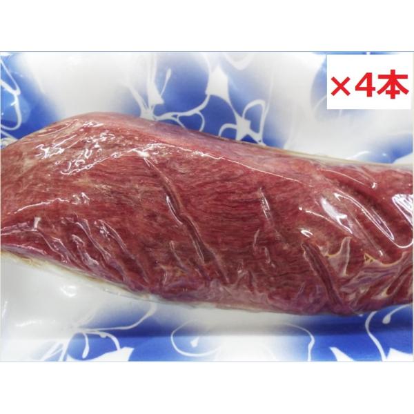 国産馬刺し　もも赤身　４本