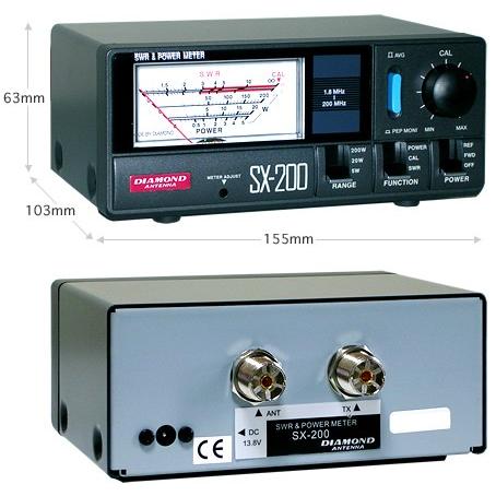 SX-200 ダイアモンドHF/144MHz帯用SWR＆パワー計