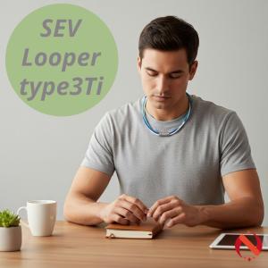 SEV ネックレス Looper type3Ti セブ ルーパー タイプ 3Ti SIZE 54cm 1年保証 スポーツネックレス スポーツアクセサリー 健康ネックレス 肩こり 腰痛